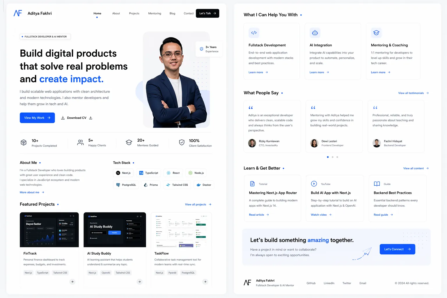 Minimal Tech Portfolio