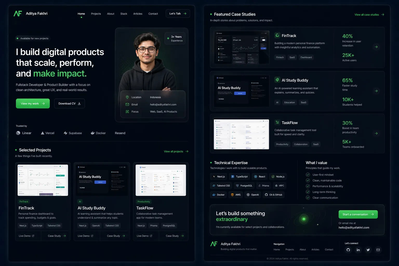 Dark Elite Portfolio