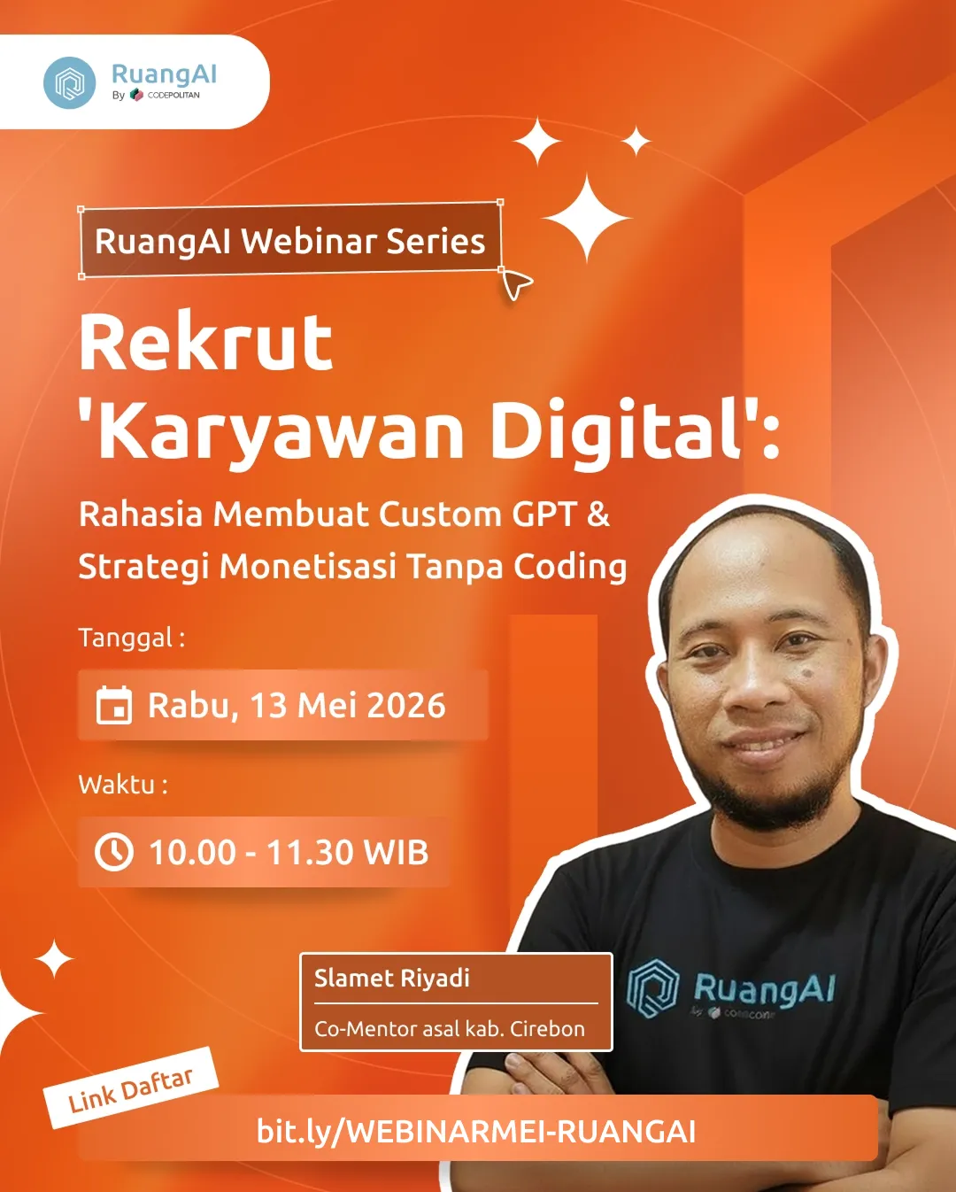 Thumbnail untuk Rekrut 'Karyawan Digital': Rahasia Membuat Custom GPT & Strategi Monetisasi Tanpa Coding