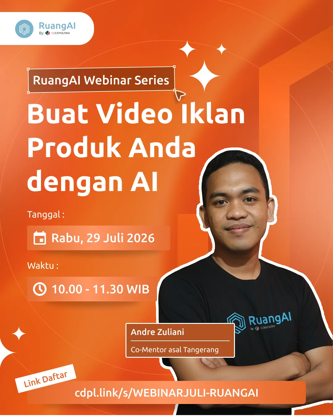 Thumbnail untuk Buat video Iklan Produk anda dengan AI